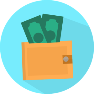 money in a wallet
